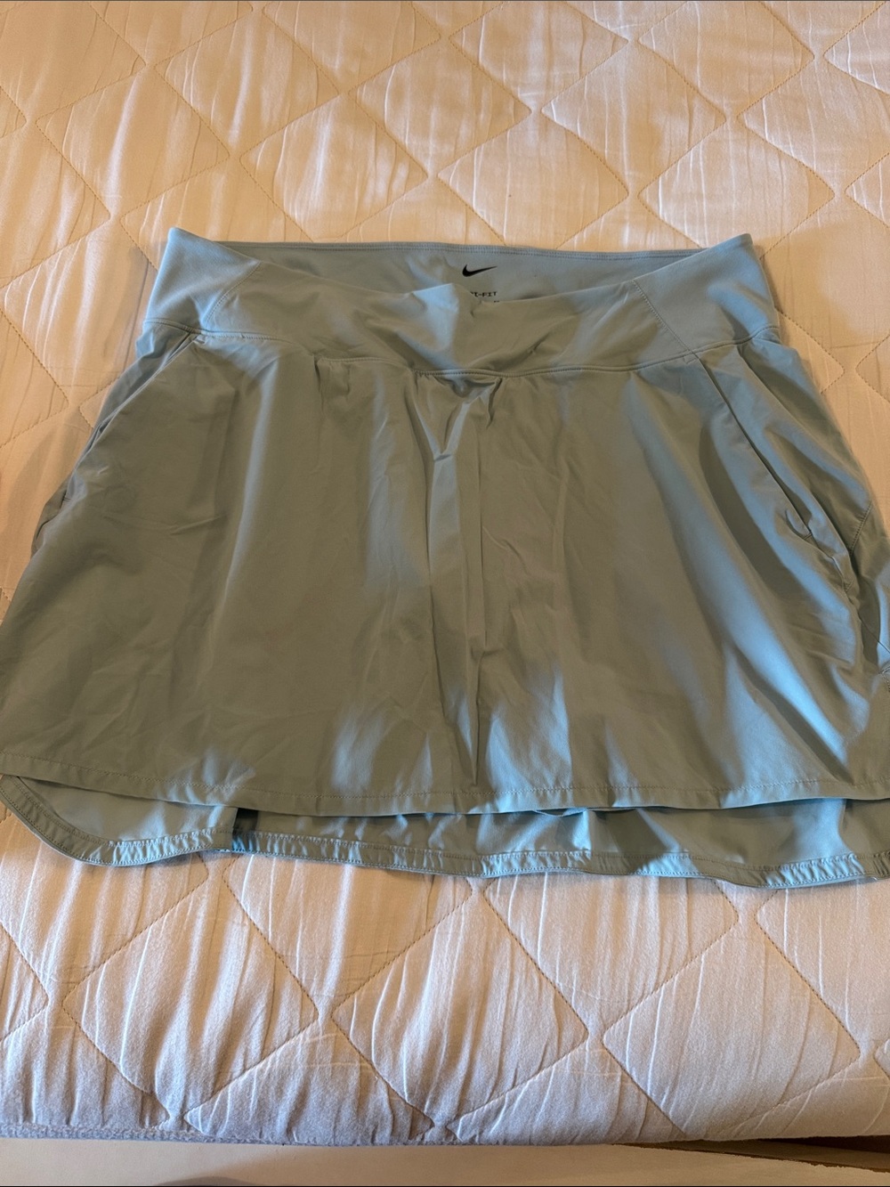 Nike Pale Blue Athletic Skirt with Built-In Shorts